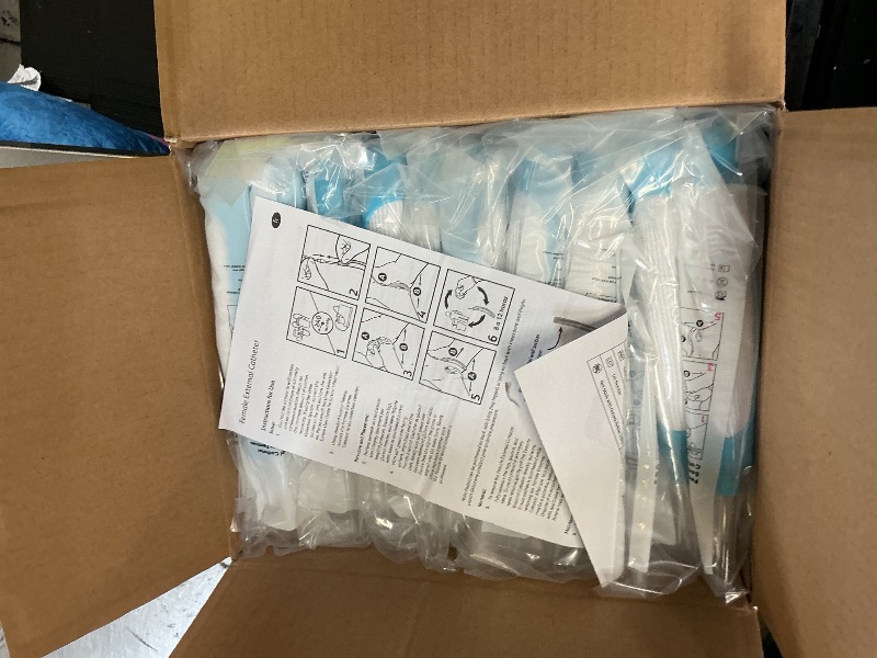 Photo 1 of Female External Urinary Catheter, Non-Invasive External Design, Soft Skin-Comfort Fit, Leak-Resistant Hold, Individually Wrapped, Compatible with Popular System, 30 Pack