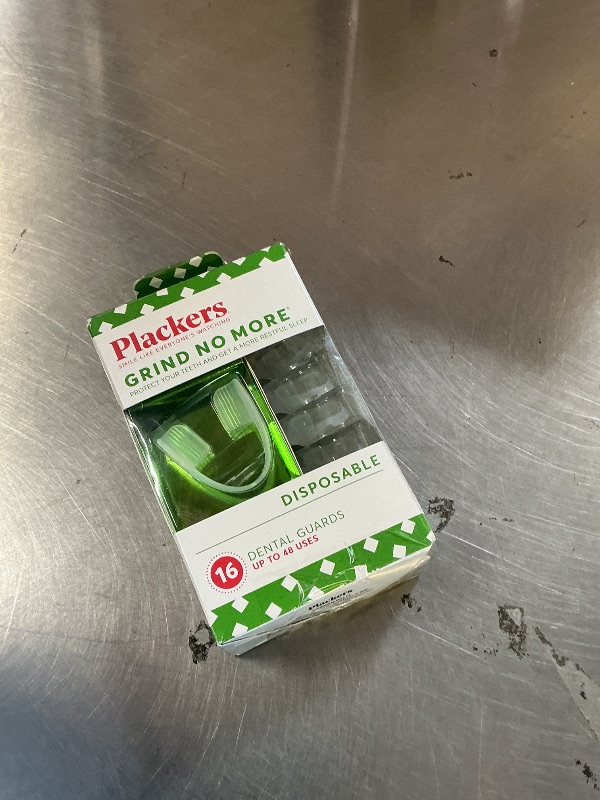Photo 1 of Plackers Grind No More Night Guard, Nighttime Protection for Teeth, BPA Free, Sleep Well, Ready to Wear, Disposable, One Size Fits All, 16 Count