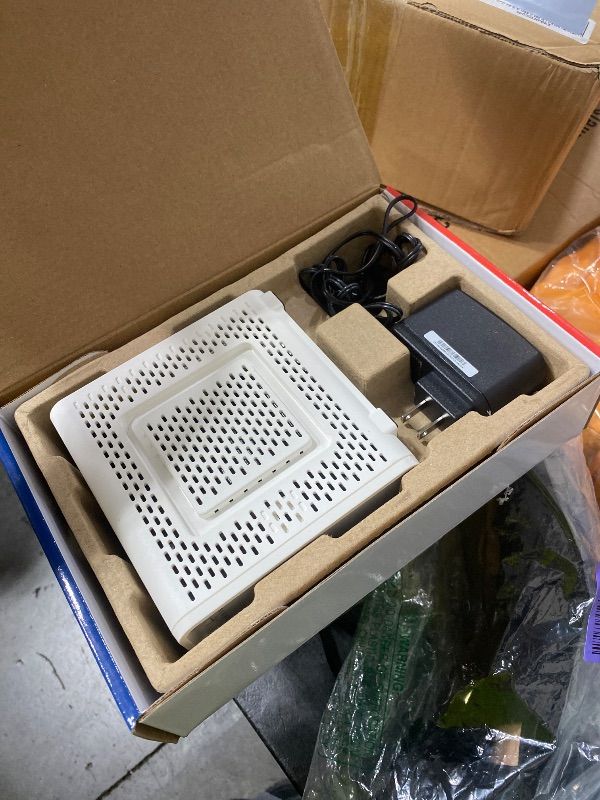Photo 1 of NON-FUNCTIONAL, PARTS ONLY-------------------------------------------------------ARRIS SURFboard SB8200 DOCSIS 3.1 Multi?Gig Cable Modem | 2 -1Gbps Ethernet Ports | Works with Xfinity, Cox, Spectrum | For Cable Internet Plans up to 2Gbps | Modem Only, Rou