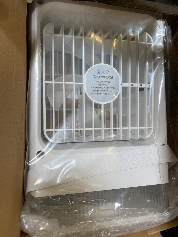 Photo 1 of Portable Air Conditioners, Mini AC Unit Cooling Fan for Bedroom,1200ML Small Air Cooler Fans with Remote, 3 Mist,3 Speed,8 Light,2-8H Timer Personal AC Portable for Office Camping Car Desk (White)