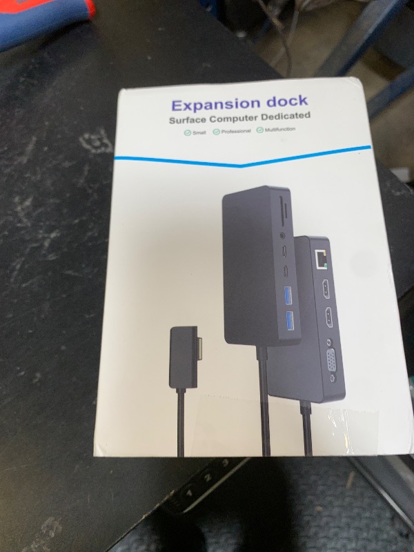 Photo 1 of Surface Docking Station Triple Displays Dual HDMI + VGA with Power Adapter,12 in 1 Surface Dock 2 for Microsoft Surface Pro 12/11/10/9/8/X/7/6/5/4/3,Surface Laptop 7/6/5/4/3/2/1,Surface Book Go