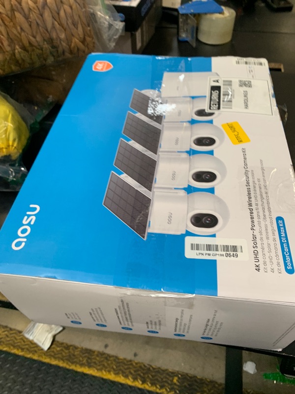 Photo 1 of aosu SolarCam D1 Max 4-Cam Kit, 4K Solar Security Cameras Wireless Outdoor, 360° PTZ Auto Tracking & Vehicle Detection, Color Night Vision, No Subscription Required, 1TB Expandable Storage