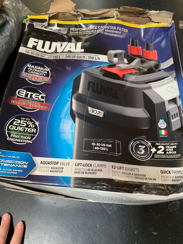 View 2 of Fluval 107 Perfomance Canister Filter - for Aquariums Up to 30 Gallons - Aquarium Canister Filter