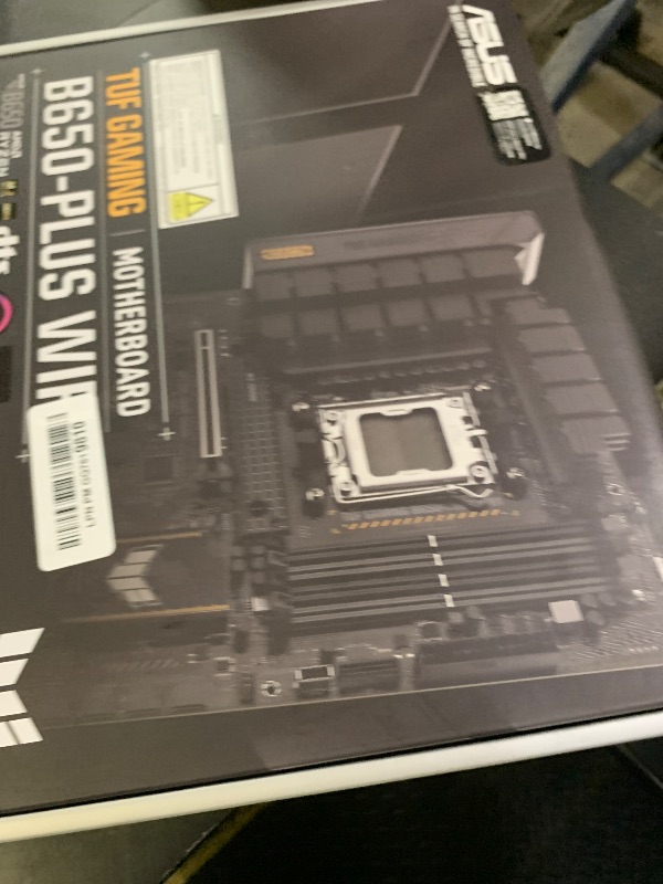 Photo 1 of ASUS TUF Gaming B650-PLUS WiFi AMD B650 AM5 Ryzen™ Desktop 9000 8000 and 7000 ATX Motherboard, 14 Power Stages, PCIe® 5.0 M.2, DDR5 Memory, WiFi 6 and 2.5 Gb Ethernet, USB4® Support Aura Sync