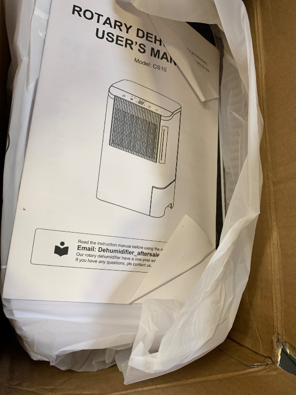 Photo 1 of Dehumidifiers for Home, 2000 Sq.Ft Small Dehumidifier with 3.3ft Drain Hose, 2.5L Tank, Timer Sleep Mode, Portable Dehumidifier for Basement, Bedroom, Bathroom (Sweet White)