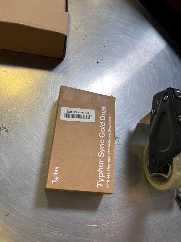 Photo 1 of Typhur Sync Gold Wireless WiFi Meat Thermometer, 2 Slim Probes, 6 Sensors, 10x Stronger Signal, ±0.5? Accuracy, Smart Base Direct Setup, Reliable Reading Through Kamado Grill BBQ Oven Smoker Air Fryer