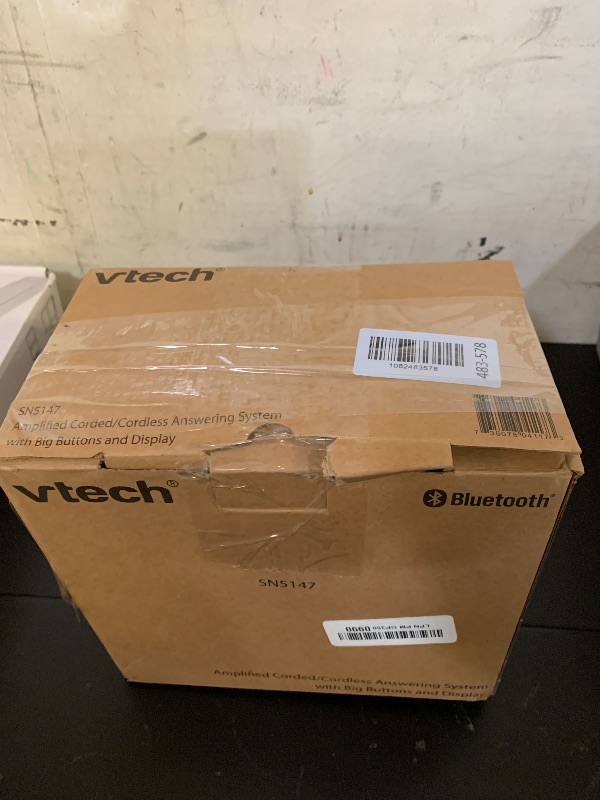 View 3 of VTech SN5147 Amplified Corded/Cordless Senior Phone with Answering Machine, Big Buttons, 90dB Extra-Loud Ringer, 50dB Audio Assist, Call Blocker