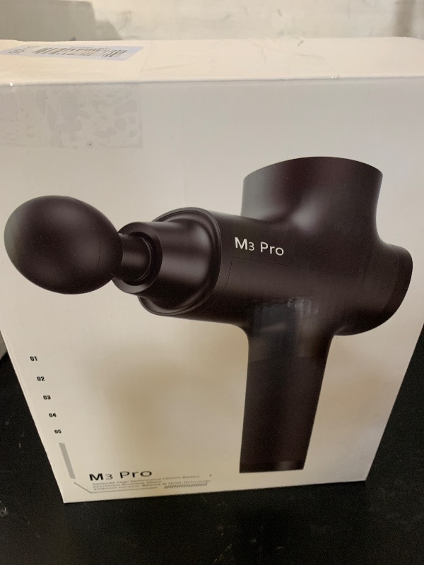 Photo 1 of Opove M3 Pro 2 Massage Gun Deep Tissue Percussion Muscle Massager for Workout, Handheld Percussive Therapy Fascia Gun for Athletes Fast Recovery 4-8 Hours Long Battery Life, Powerful, Quiet, Black