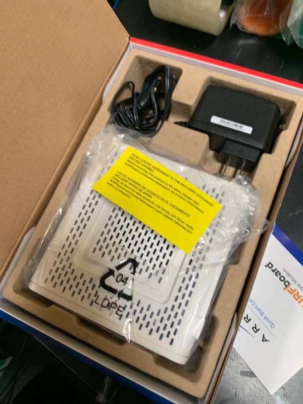 Photo 1 of ARRIS SURFboard SB8200 DOCSIS 3.1 Multi?Gig Cable Modem | 2 -1Gbps Ethernet Ports | Works with Xfinity, Cox, Spectrum | For Cable Internet Plans up to 2Gbps | Modem Only, Router Required