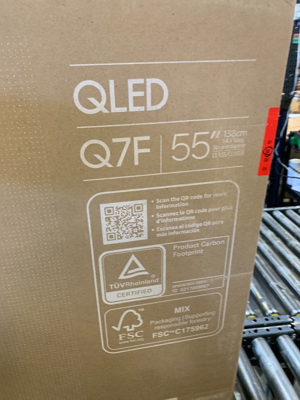 Photo 1 of Samsung 55-Inch Class QLED Q7F Series Samsung Vision AI Smart TV (2025 Model, 55Q7F) Quantum HDR, Object Tracking Sound Lite, Q4 AI Gen1 Processor, 4K upscaling, Gaming Hub, Alexa Built-in
