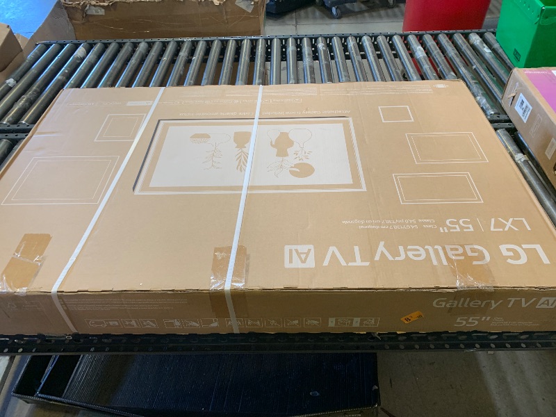 Photo 1 of LG 55-Inch Class Gallery TV QNED AI LX7B Series Mini LED Smart TV with Included Snow White Frame, HDR10, AI Super Upscaling 4K, Filmmaker Mode, Wow Orchestra, Compatible with Alexa (55LX7BPUA, 2026)