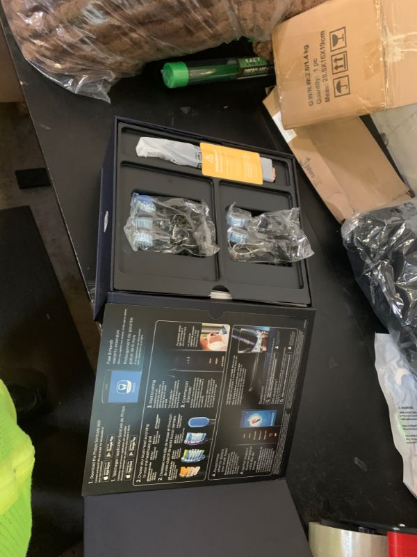 Photo 1 of Philips Sonicare DiamondClean Smart 9700 Electric Toothbrush - Sonic Toothbrush with App, Pressure Sensor, 15 Brushing Settings, Replacement Reminder, Charging Travel Case, Lunar Blue, HX9957/71