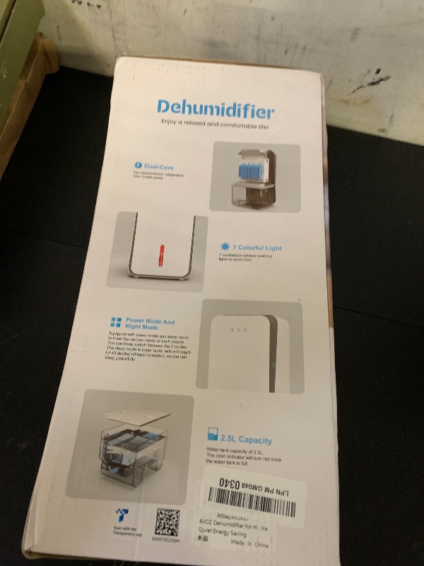 Photo 1 of Dehumidifier for Home,1000 sq.ft Dehumidifier for Basement Bathroom Bedroom with Auto Shut Off, Built-in Aromatherapy Diffuser,7 Colors LED Light, Quiet Dehumidifiers with Sleep Mode(CS08-Cream)