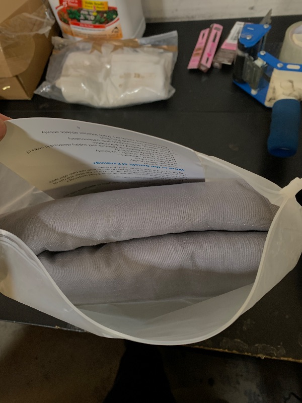 Photo 1 of Grounding Sheets King Size, 20% Pure Silver Fiber + 80% Organic Cotton, Grounded Sheet Earth Connected Bedding Fitted Earth Sheets with Grounding Cord