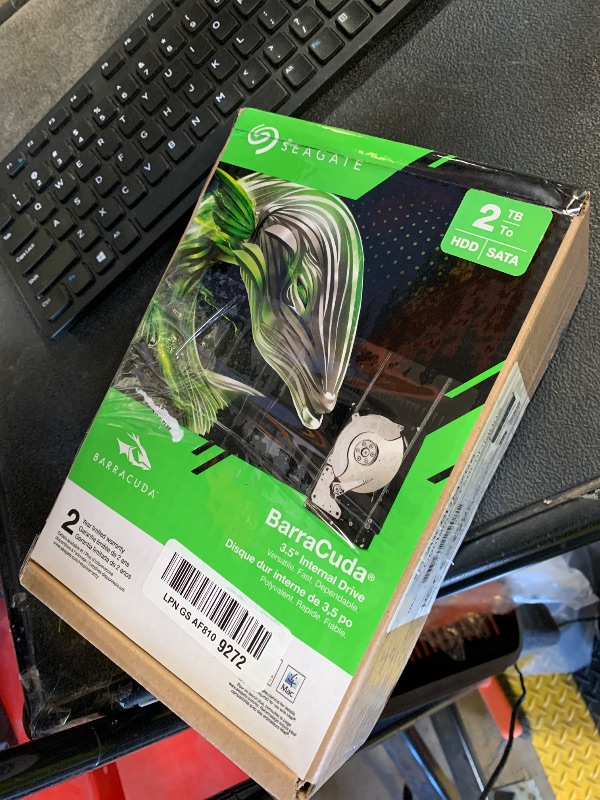 Photo 1 of Seagate BarraCuda 2TB Internal Hard Drive HDD – 3.5 Inch SATA 6Gb/s 7200 RPM 256MB Cache – Frustration Free Packaging (ST2000DM008/ST2000DMZ08)