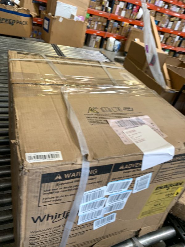 Photo 1 of Whirlpool 12,000 BTU 230V Window Air Conditioner with Supplemental Heat, Window Mounted AC Unit with Heater for Apartment, Living Room, Bedroom, Rooms up to 550 Square Feet