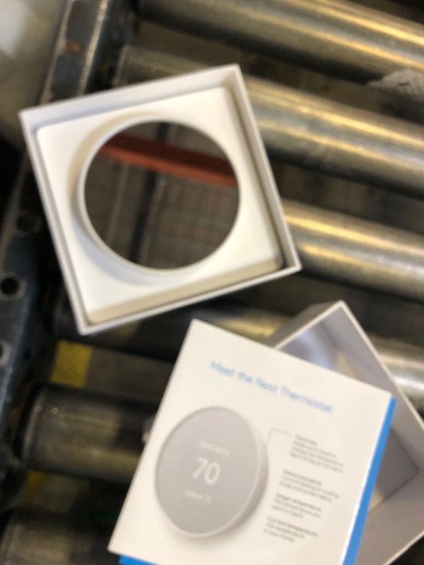 Photo 1 of Google Nest Thermostat - Smart Thermostat for Home - Programmable Wifi Thermostat - Snow