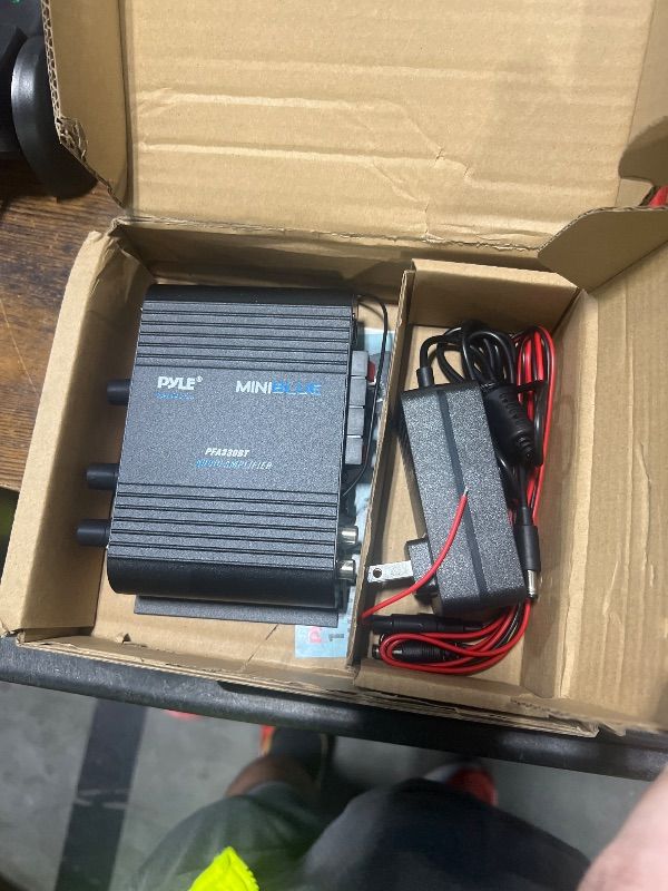 Photo 1 of ** MISSING REMOTE** Pyle Wireless Bluetooth Home Audio Amplifier - 90W Dual Channel Mini Portable Power Stereo Sound Receiver w/ Speaker Selector, RCA, AUX, LED, 12V Adapter - For Smartphone PA, Studio Use - PFA330BT