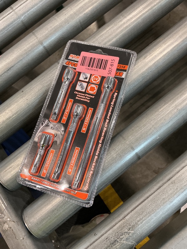 Photo 1 of 1/4" Socket Extension Set - 4PCS Drive Socket Quarter Inch Extension Bar Set 2" / 50mm, 3" / 75mm, 4" / 100mm, 6" / 150mm CR-V Durable Material