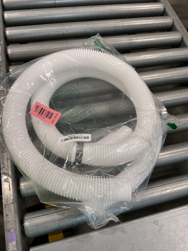 Photo 1 of 1.5” x 41” Pool Pump Replacement Hose, 2-Pack Above-Ground Pool Hoses with 4 Stainless Steel Clamps, Compatible with Intex, Coleman, Summer Waves Pool Pumps & Filters (2 PACK White)