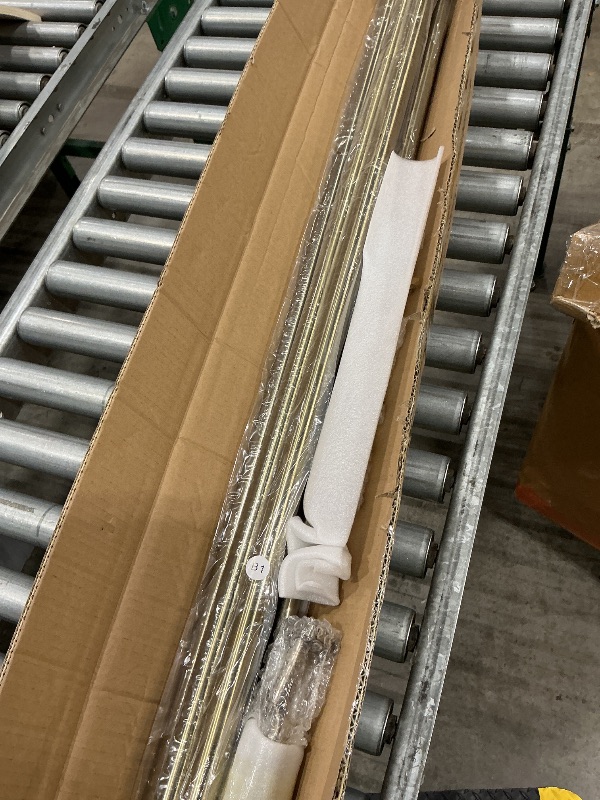 Photo 1 of 1 1/8 Inch Diameter Curtain Rods 144 to 240 Inches(12-20ft), Telescoping Heavy Duty Large Drapery Rod with Adjustable Aluminum Alloy Bracket, Solid End Caps for Windows Decoration, Antique Bronze