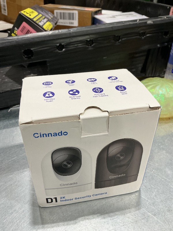 Photo 1 of ** BROKEN *****07/19 SOLD FOR PARTS // FINAL SALE ***
Cinnado Security Camera Indoor-2K 360° WiFi Cameras for Home Security?Pet/Dog/Baby Camera with Phone app, 2-Way Audio, Night Vision, 24/7 SD Card Storage, Works with Alexa & Google Home (2.4Ghz)-D1