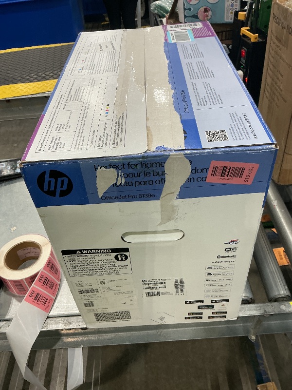 Photo 1 of *****USED*****HP OfficeJet Pro 8139e Wireless All-in-One Color Inkjet Printer, Print, scan, Copy, fax, ADF, Duplex Printing Best-for-Home Office, 1 Year Instant Ink Trial Included, AI-Enabled (40Q51A)