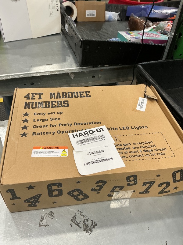 Photo 1 of [MISSING PARTS] Ledido 4FT Marquee Light Up Numbers 21, 34 Colors Changing Marquee Numbers 4 Feet Tall with Remote, Big 21st Birthday Number, Large Lighted Number for Anniversary Graduation Birthday Party Decoration