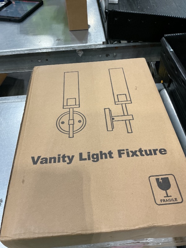 Photo 1 of [Hardwired] Wall Sconces Set of Two, Brushed Gold Bathroom Sconces with Clear Glass, Modern Wall Light Fixtures for Bathroom Mirror Vanity, Living Room, Bedroom, Hallway, Stairway, Cabinet, Foyer