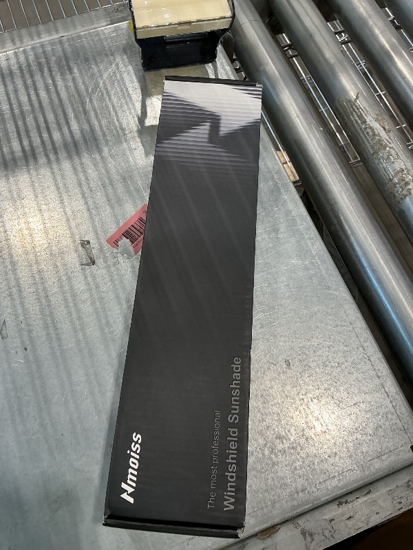 Photo 1 of [Upgraded] Nmoiss Windshield Sun Shade Umbrella - [Vinyl Coating Heat Shield] Protect Car from Sun Rays & Heat Damage Keep Cool and Protect Interior, Spring Structure Edge Medium 56" L x 31" W