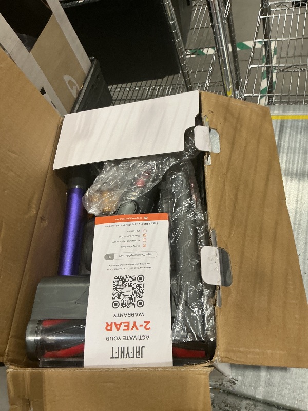 Photo 1 of ***BROKEN, SOLD FOR PARTS*** JRFYHFT Cordless Vacuum Cleaner, 55KPA 70Min 650W Motor Powerful Vacuum Cleaners for Home, Self-Stand Cordless Stick Vacuum Rechargeable Anti-Tangle/LED Screen/1.8L (2)