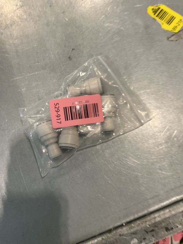 Photo 1 of 1/2" to 1/4" o.d. Tube Fitting, Reducing Straight Union Quick Connector, push to connect for RO water filter system,(pack of 5)