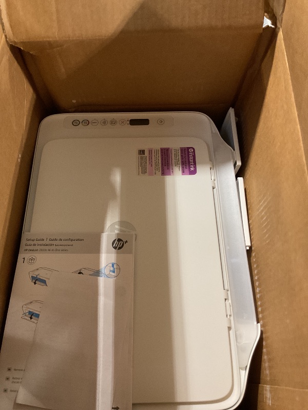 View 6 of [PARTS ONLY]HP DeskJet 2827e Wireless All-in-One Color Inkjet Printer, Scanner, Copier, Best-for-Home, 3 Month Instant Ink Trial Included, AI-Enabled (6W7F5A)