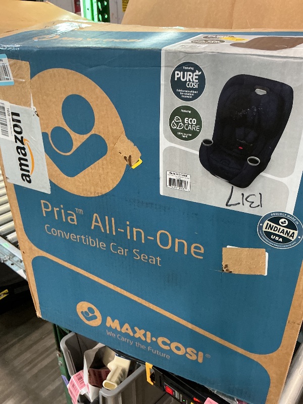 Photo 1 of [HEAVILY USED] Maxi-Cosi Pria All-in-One Convertible Car Seat, Rear Facing Car Seat for Infants from 4-40 lbs, Forward Facing Car Seat up to 100 lbs in Booster Seat Mode, Rose Pink Sweater