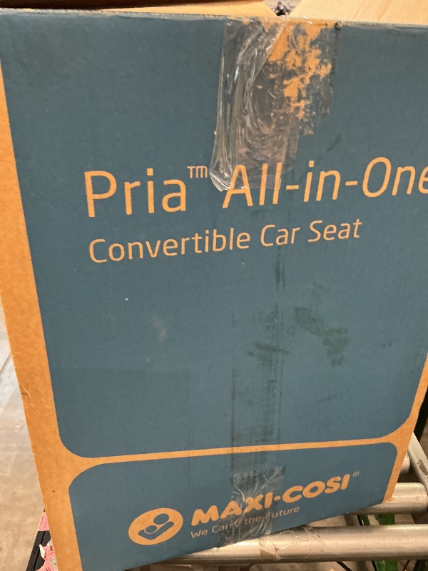 Photo 1 of [HEAVILY USED] Maxi-Cosi Pria All-in-One Convertible Car Seat, Rear Facing Car Seat for Infants from 4-40 lbs, Forward Facing Car Seat up to 100 lbs in Booster Seat Mode, Rose Pink Sweater