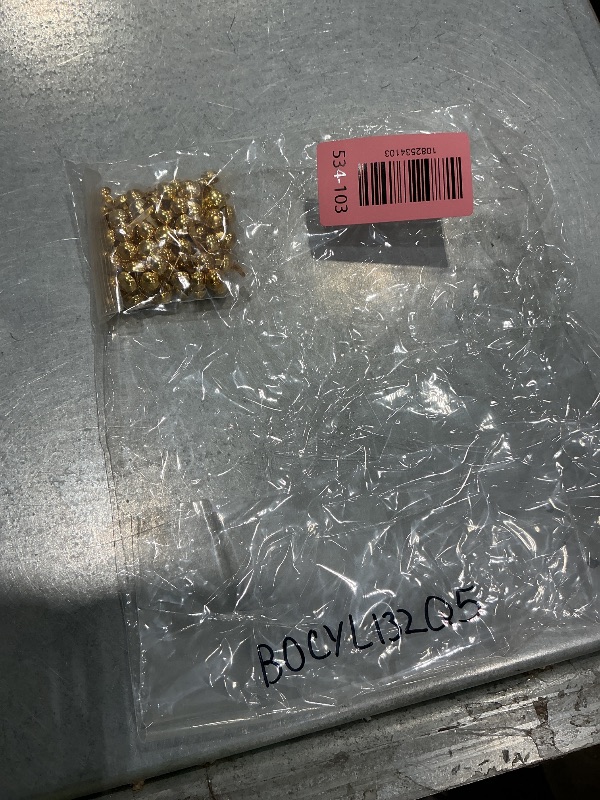 Photo 1 of 100 PCS Brass Paper Fasteners Metal Brass Fasteners, Mini Brads for Paper Crafts DIY Pins for Crafts (Gold)