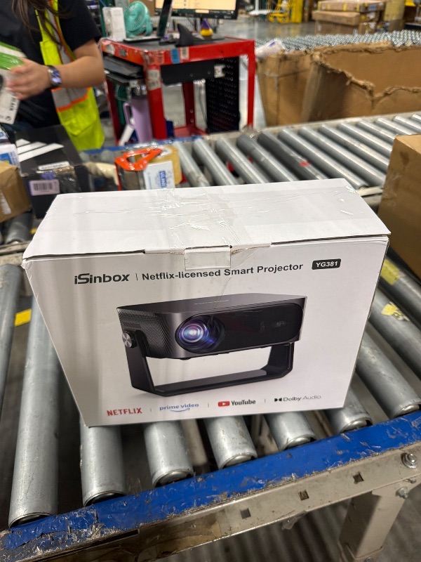 Photo 1 of [2000 ANSI/Auto Focus & Keystone/Built-in APP] 4K Outdoor Projector with Wifi and Bluetooth, Smart Portable Projector with Built in Apps YouTube/PrimeVideo & Dolby, Home Theater Projector with HDR10+
