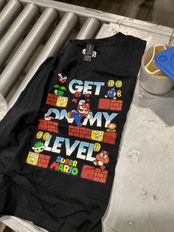 Photo 1 of LPNRRJB1056774
Nintendo Super Mario Get On My Level Short Sleeve T-Shirt Mario Goomba Koopa