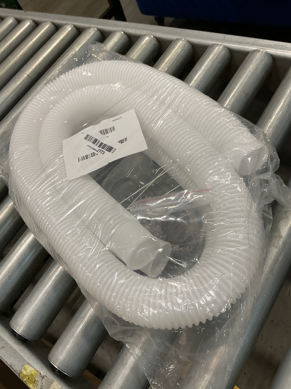 Photo 1 of 1.5" x 59" Pool Hoses for Above Ground Pools – 2-Pack Pool Pump Replacement Hose with 8 Clamps, Compatible with Intex, Coleman, Summer Waves Pool Pumps & Filters (White 2pcs-1.5“)
