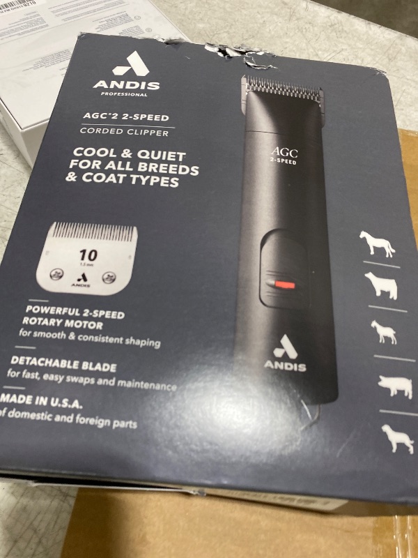 Photo 1 of Andis 24675 UltraEdge 2-Speed Detachable Blade Clipper, 120V, Black