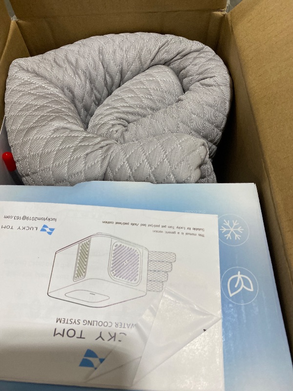Photo 1 of Lucky Tom Pet Pad Cooling System for Summer, Consistent Cooling Water Mat for Dogs and Cats, No Refrigeration or Chemical Gel Needed, Machine Washable Bed, Ideal for Home and Crates (Light Gray, L)