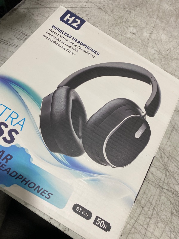 Photo 1 of MMWOWARTS Over Ear Wireless Headphones with 120H Playtime, Hi-Res Audio, Deep Bass, Memory Foam Ear Cups