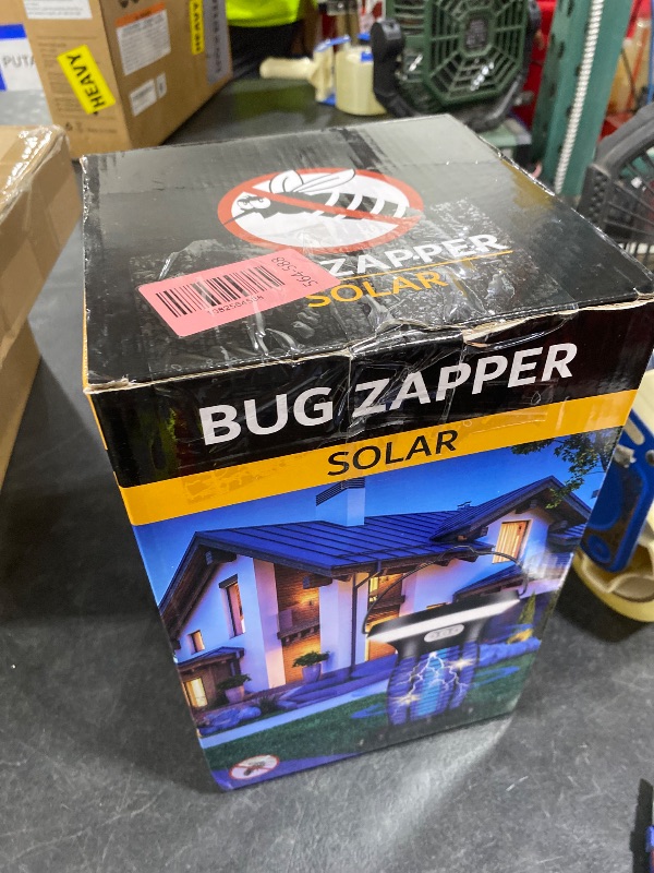 Photo 1 of Solar Bug Zapper Outdoor Waterproof, Portable & Rechargeable Bug Zapper with Panel Sensor & LED Night Light Mosquitoes Zapper, Electric Fly Zapper for Home, Patio, Backyard, Camping