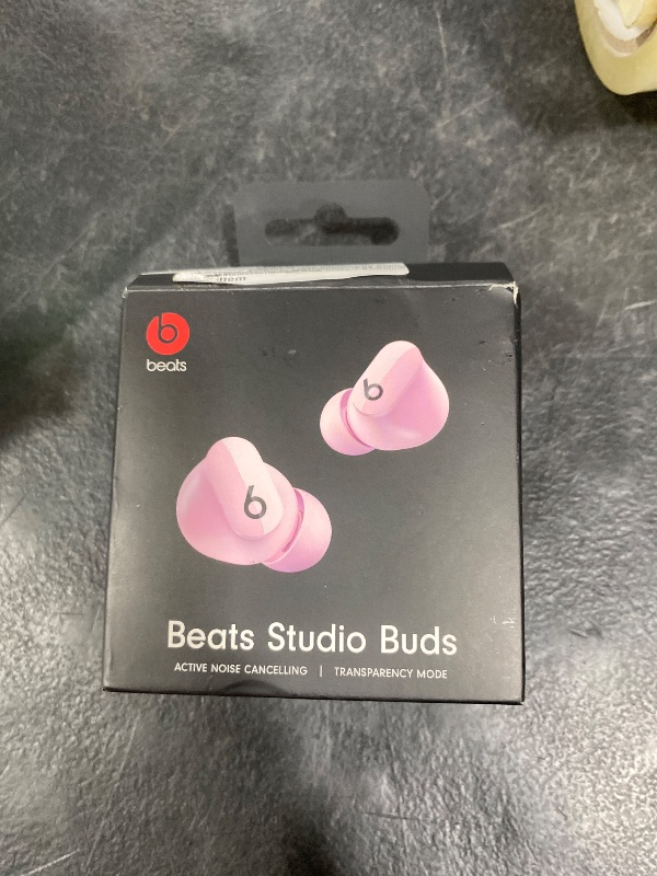 Photo 1 of Beats Studio Buds - True Wireless Noise Cancelling Earbuds - Compatible with Apple & Android, Built-in Microphone, IPX4 Rating, Sweat Resistant Earphones, Class 1 Bluetooth Headphones - Sunset Pink