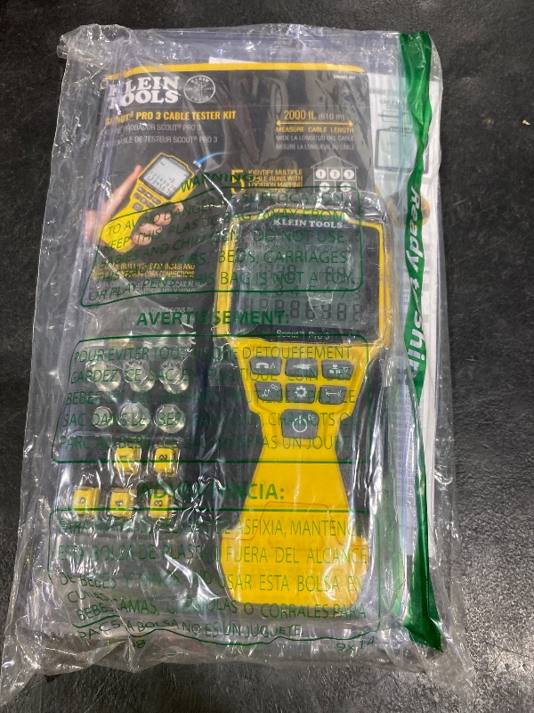 Photo 1 of Klein Tools VDV501-851 Cable Tester Kit with Scout Pro 3 for Ethernet / Data, Coax / Video and Phone Cables, 5 Locator Remotes