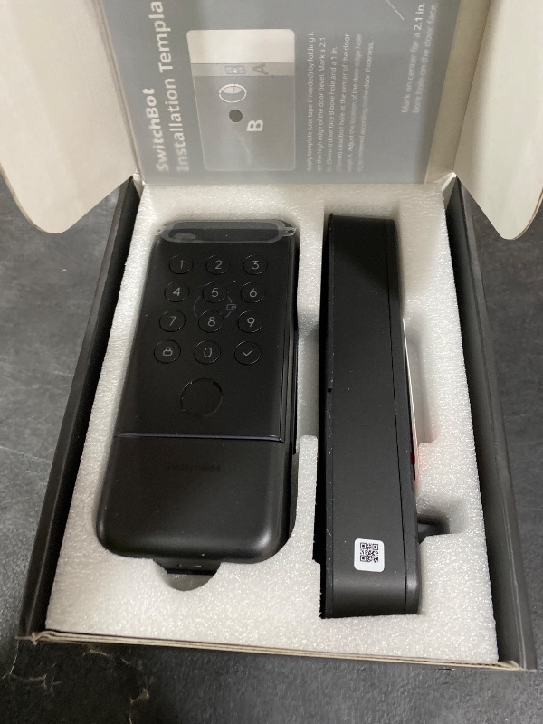 Photo 1 of SwitchBot Lock Vision Pro Smart Lock, Palm Vein + Fingerprint, Keyless Entry Deadbolt for Front Door, Touchless Unlock, 12-Month Battery, WiFi No Hub, Auto-Lock, Matter, Apple Home, Alexa, Google