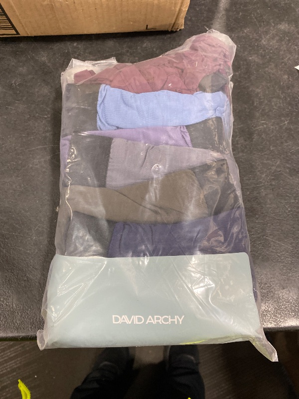 Photo 1 of DAVID ARCHY Men's Boxer Briefs with Fly, Rayon Made from Bamboo, 7 Pack XXL