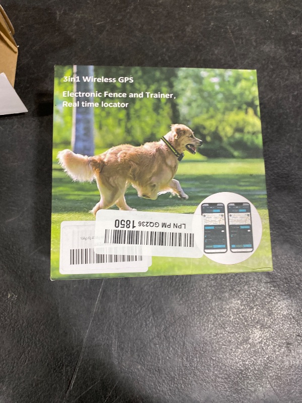Photo 1 of GPS Dog Fence, Wireless Training Collar- No Subscription Required, Customizable Boundaries via App 3280 FT, IPX7 Waterproof Rechargeable Collar, Smart Training Fence, Automatic Sleep/Wake
