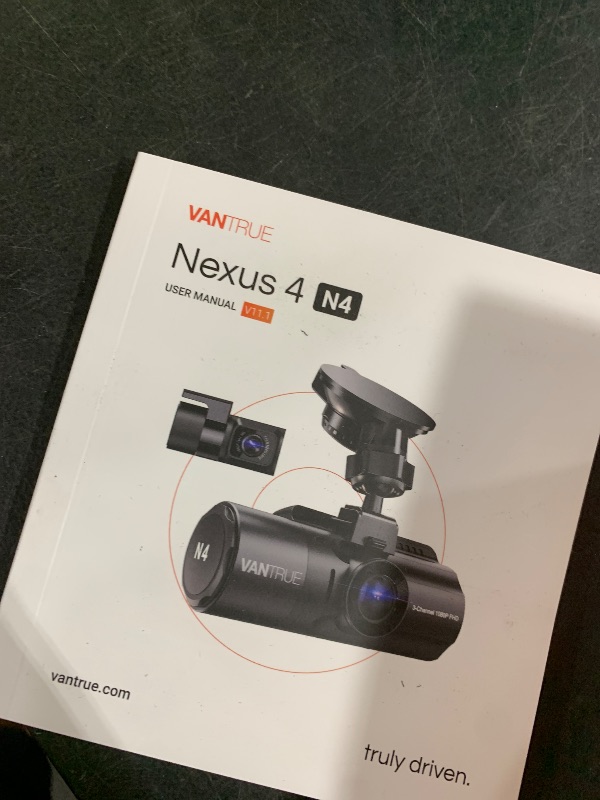 Photo 1 of **MOUONT DAMAGED** VANTRUE N4 3 Channel Dash Cam Front Inside Rear