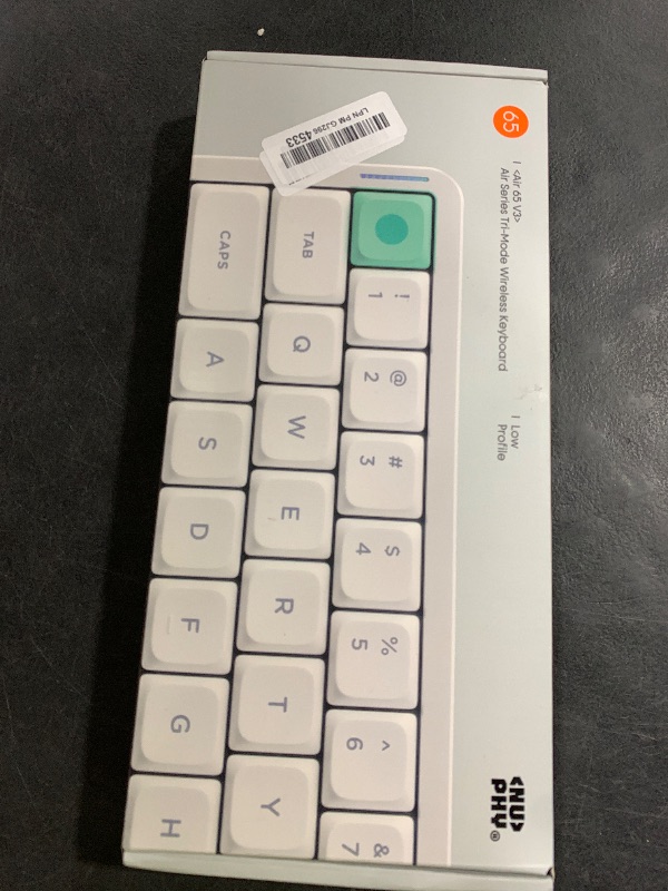 Photo 1 of nuphy Air65 V3 Hot Swappable Wireless Mechanical Keyboard, 68 Keys 65% Layout Custom Low Profile Keyboard with Multifunctional knob,Gasket Mounted,RGB Backlit,Support Bluetooth/2.4GHz/USB-C